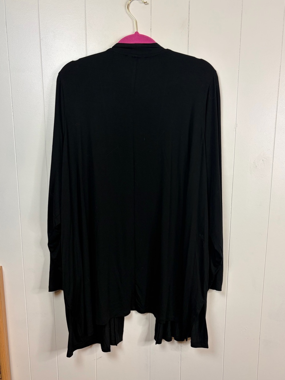 Penningtons size 3X Black Open Front Cardigan Tunic Workwear Office Long Sleeve - Picture 3 of 6